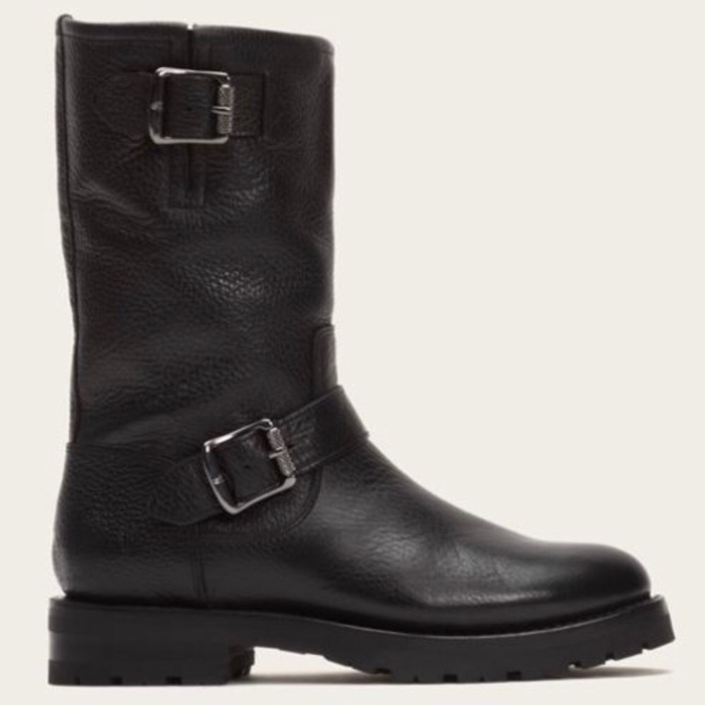 Frye Natalie Mid Lug Engineer Shearling